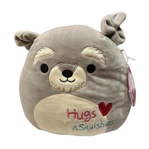NWT Squishmallows SHAUN THE SCHNAUZER DOG 8” Valentine 2020 Kelly Toys HTF